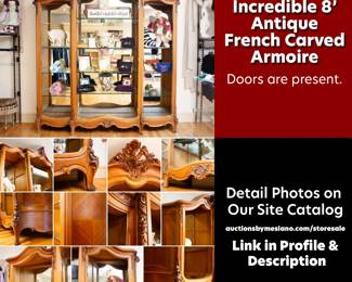 8' French Armoire - More Photos Available