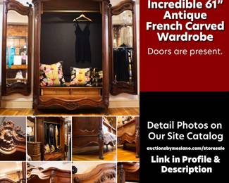61" Antique French Wardrobe - More photos available