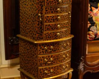 Leopard Jewelry Cabinet