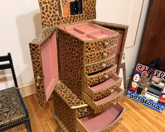 Leopard Jewelry Cabinet