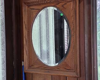 vintage Broyhill Continental tapestry mirror 