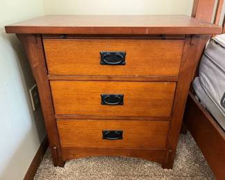 181 Mission 3Drawer Nightstand