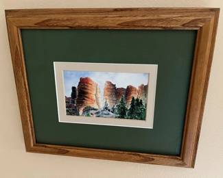 181 Veda Tebbs Hale Bryce Towers Panguitch, Utah Original Artwork