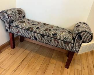 181 Equestrian Upholstered Window Bench