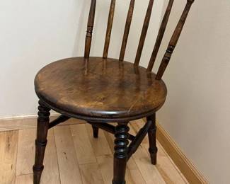 181 Antique Victorian Penny Windsor Accent Chair