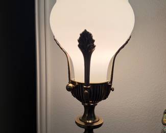 Vintage Stiffel Brass Torchere floor lamp 