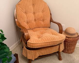 Vintage wood glider 
