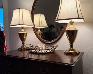 Gorgeous Stiffel Brass lamps 