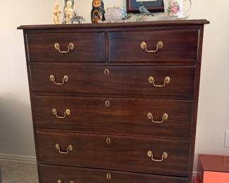 Vintage Henkel-Harris Mahogany Wood Chest of Drawers 