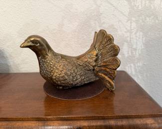 Brass bird figure 