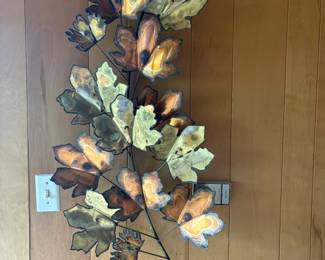 MCM Brutalist leaf sculpture