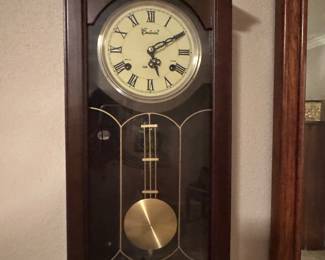 Working Vintage wall clock key wound 