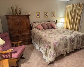 Matching Chest of Drawers, 2 night stands & headboard
