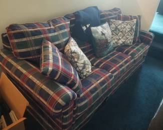 Plaid couch