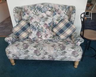 Floral loveseat