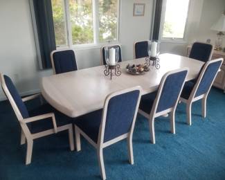 Dining room table seats 8