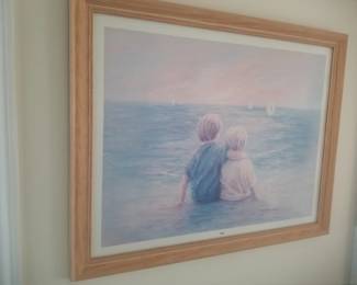 Children at the Beach art