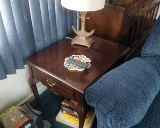 End table; anchor table lamp