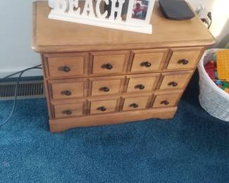 Accent cabinet; BEACH sign