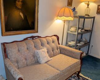 Vintage Tufted Loveseat