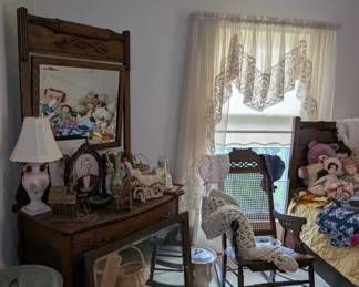 Antique Dresser with Mirror