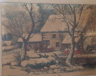Currier & Ives "Frozen Up"