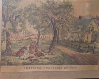 Currier & Ives "American Homestead Autumn"