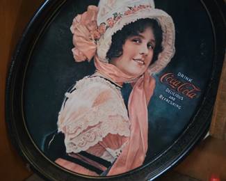 Vintage CocaCola Betty Girl Tray