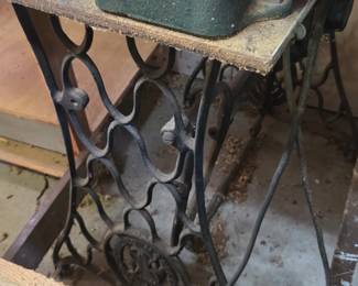 Vintage Treadle Scroll Saw Station third image