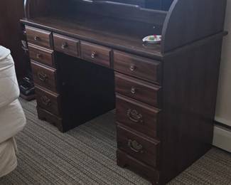 Wooden Roll Top Desk