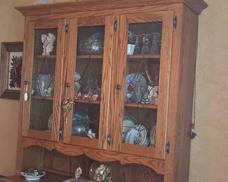 Oak China Hutch Cabinet second image
