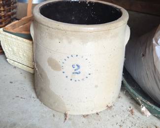 Two Gallon Stoneware Crock