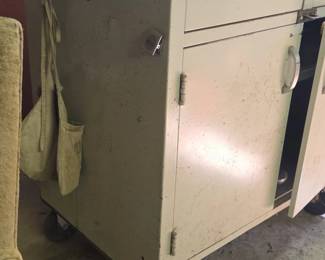 Vintage Medical Rolling Cabinet second image