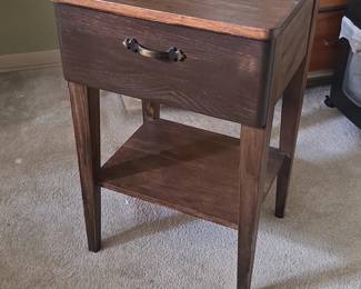 Wooden bedside table