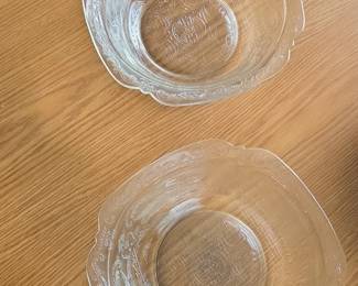 Clear Madrid Pattern Glass Bowls