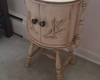 Vintage Carved Humidor Side Table