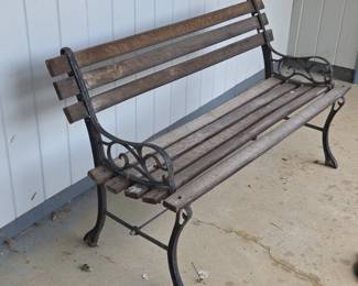Cast Iron Garden Bench second image