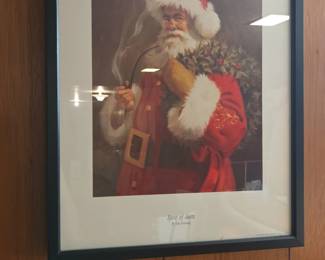 Spirit of Santa Print by Tom Browning