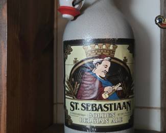 St. Sebastiaan Golden Belgian Ale Ceramic Bottle