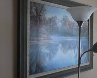 Misty Lake Framed Print second image
