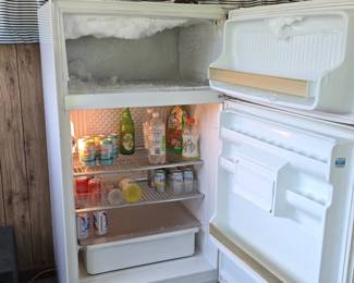 Vintage White TwoDoor Refrigerator second image