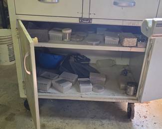 Vintage Medical Rolling Cabinet third image