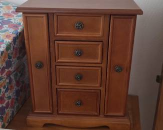 Wooden Jewelry Armoire