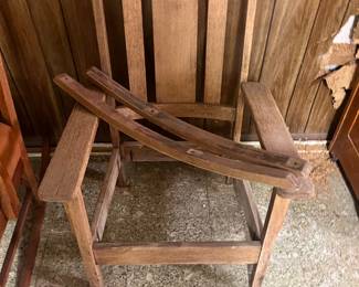 We finished oak rocking chair needs love