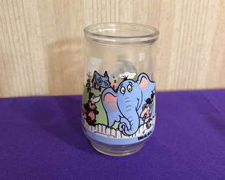 1996 Welch's Jelly Jar ~ Dr. Seuss - #2 Horton And Friends ~ 4" Tall- Vintage 