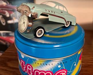 Collectible diecast car clock