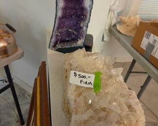 Large crystal and Amethyst 