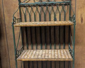 *Wicker & Wrought Iron Shelf 