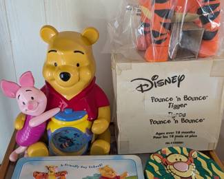 Winnie & Piglet Clock/Bank & Tigger Bouncer