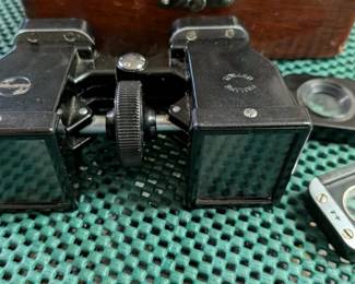 Stereobinokel 1934  Phillips Optical Instrument  1 - Bakelite Body 